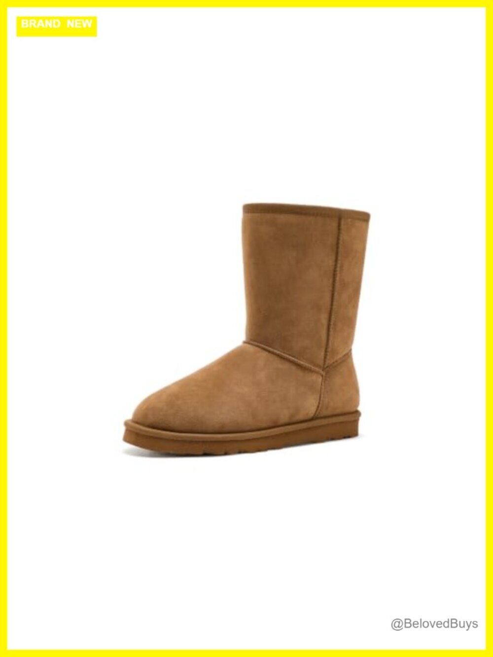 Mid-Calf Faux Suede Winter Boots with Faux Fur Lining